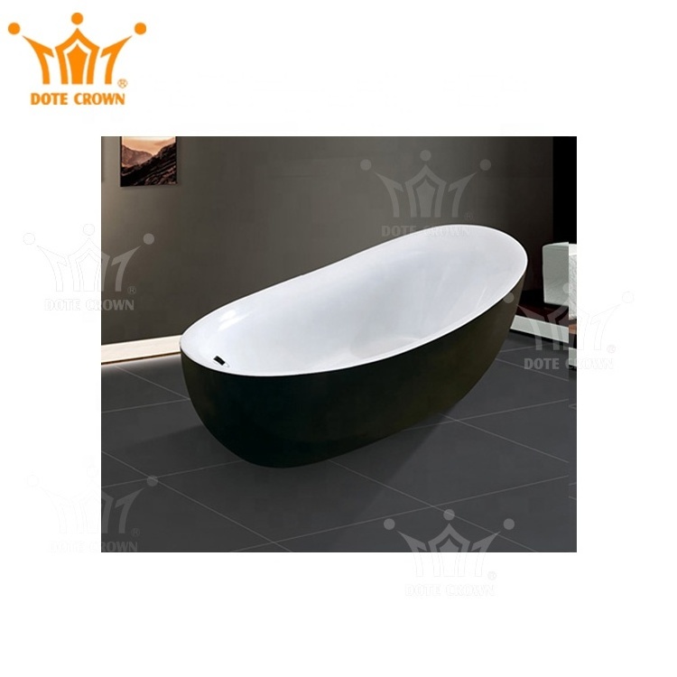 Wholesale Hotel Bathroom Freestanding Acrylic Bathtub  Custom Resin Acrylic Bathtubs For Adult