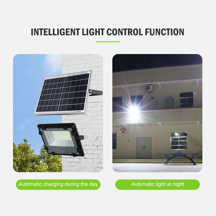 Solar Led Flood Light Solar Led Flood Outdoor Lights Wholesale IP65 Waterproof Price 50w 200w Aluminum Garden 80 100 -35 - 65