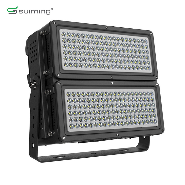 Football Field Lights Stadium Lighting Pole Price Led High Mast Flood Light 500w 800w 1000w 2000w Ip65 Outdoor PC Aluminum CREE