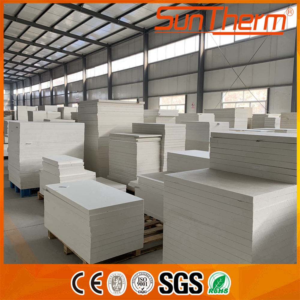 Rigid refractory board for refining furnace