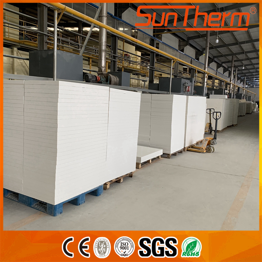 Rigid ceramic fiber insulation sheet for rotary kiln