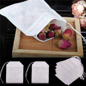 Teabags Empty Scented Tea Bags with String Heal Seal Filter Paper tea bag