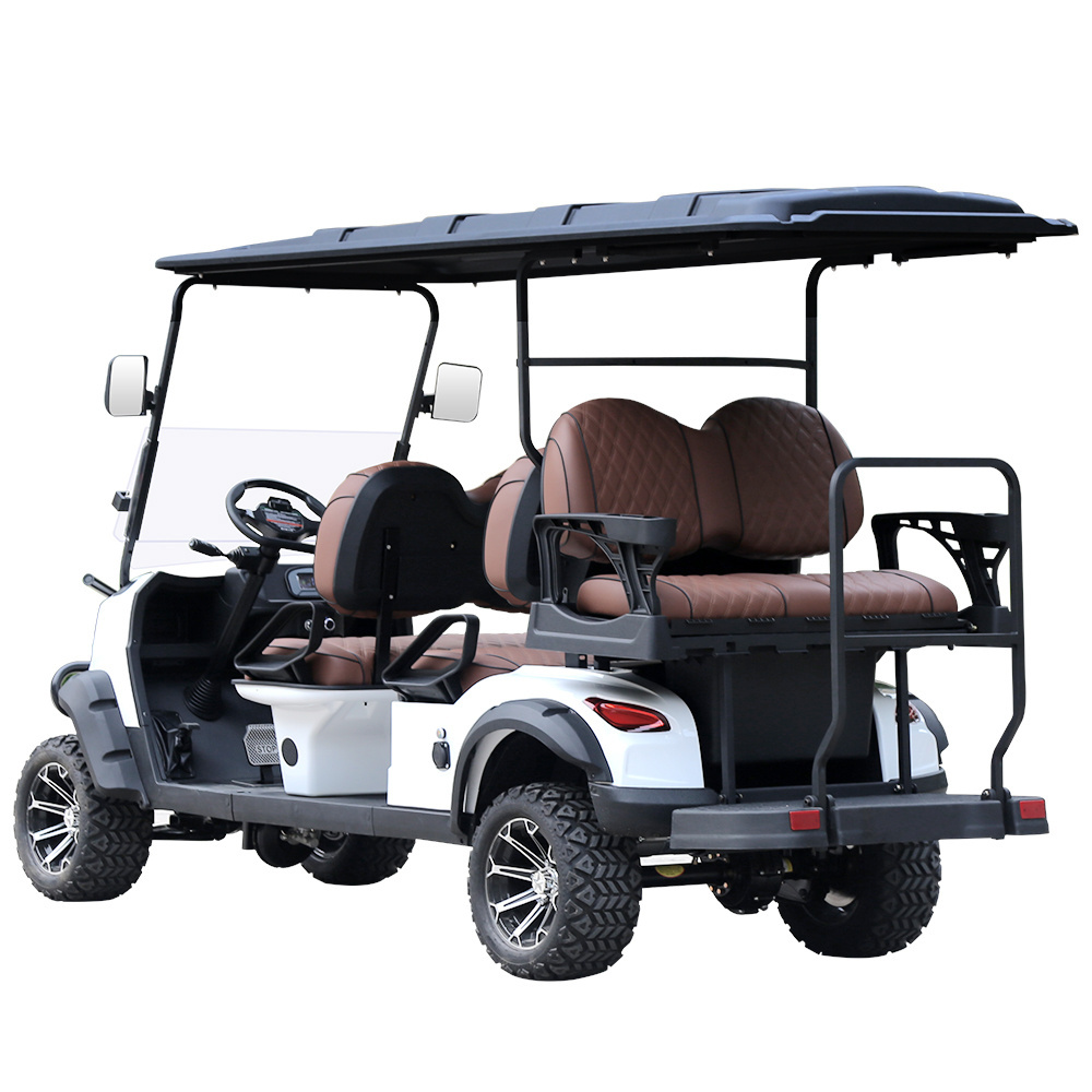 Gold Color Custom Free Design Golf Cart 2 4 6 8 Seats 4x4 Off Road Club Car for Sale