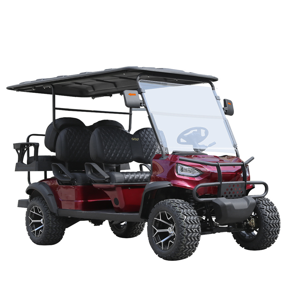 Gold Color Custom Free Design Golf Cart 2 4 6 8 Seats 4x4 Off Road Club Car for Sale