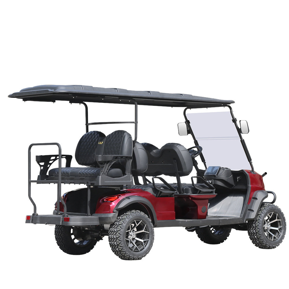 2024 China 48V 72V 5KW Off Road EV Golf Buggy Club Car 4 6 8 10 Seater Electric Golf Carts