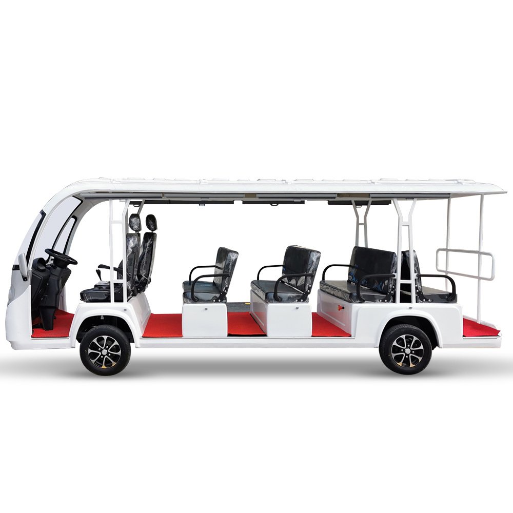 11 Seats off Road Battery Powered Classic Shuttle Enclosed Electric Sightseeing Car