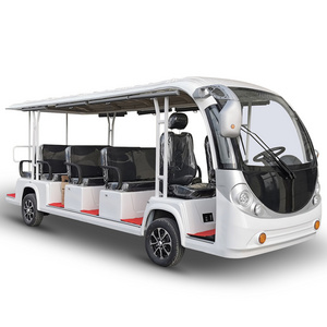 11 Seats off Road Battery Powered Classic Shuttle Enclosed Electric Sightseeing Car