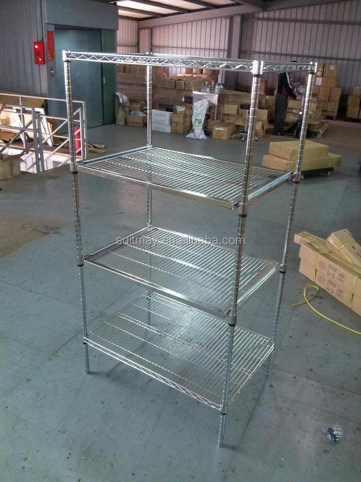 NSF approved Wire Shelving Rack Heavy Duty Wire Shelving Cart