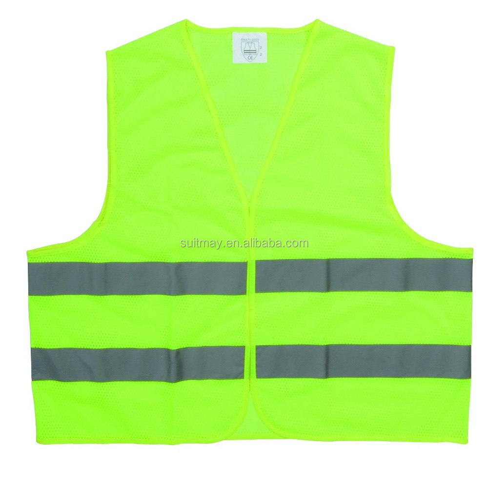 Safety Vest CE EN471 Ansi class 2 Reflective Safety Vests Hi-Viz Yellow Green Orange Safety Vest