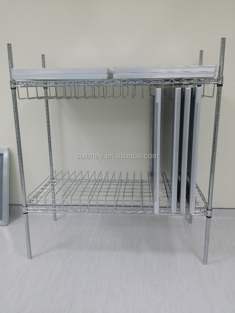 NSF approved Wire Shelving Rack Heavy Duty Wire Shelving Cart