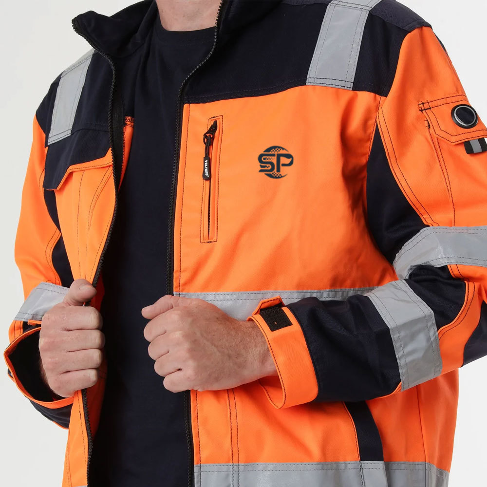 Fashionable Customization Safety Reflective Clothing Men Team Sports Safety Work Wear Jackets