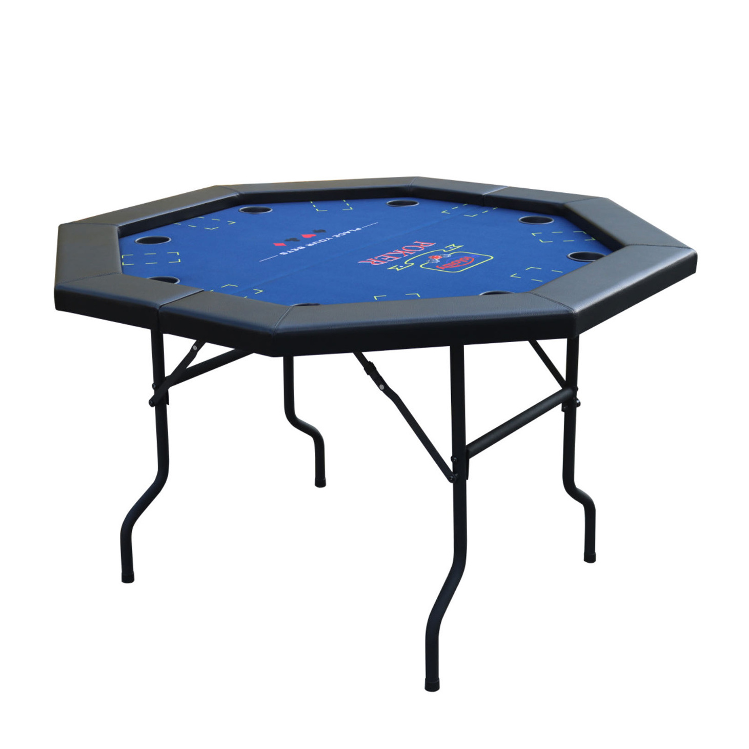 Texas Casino Poker Table Foldable Octagonal Gambling Table