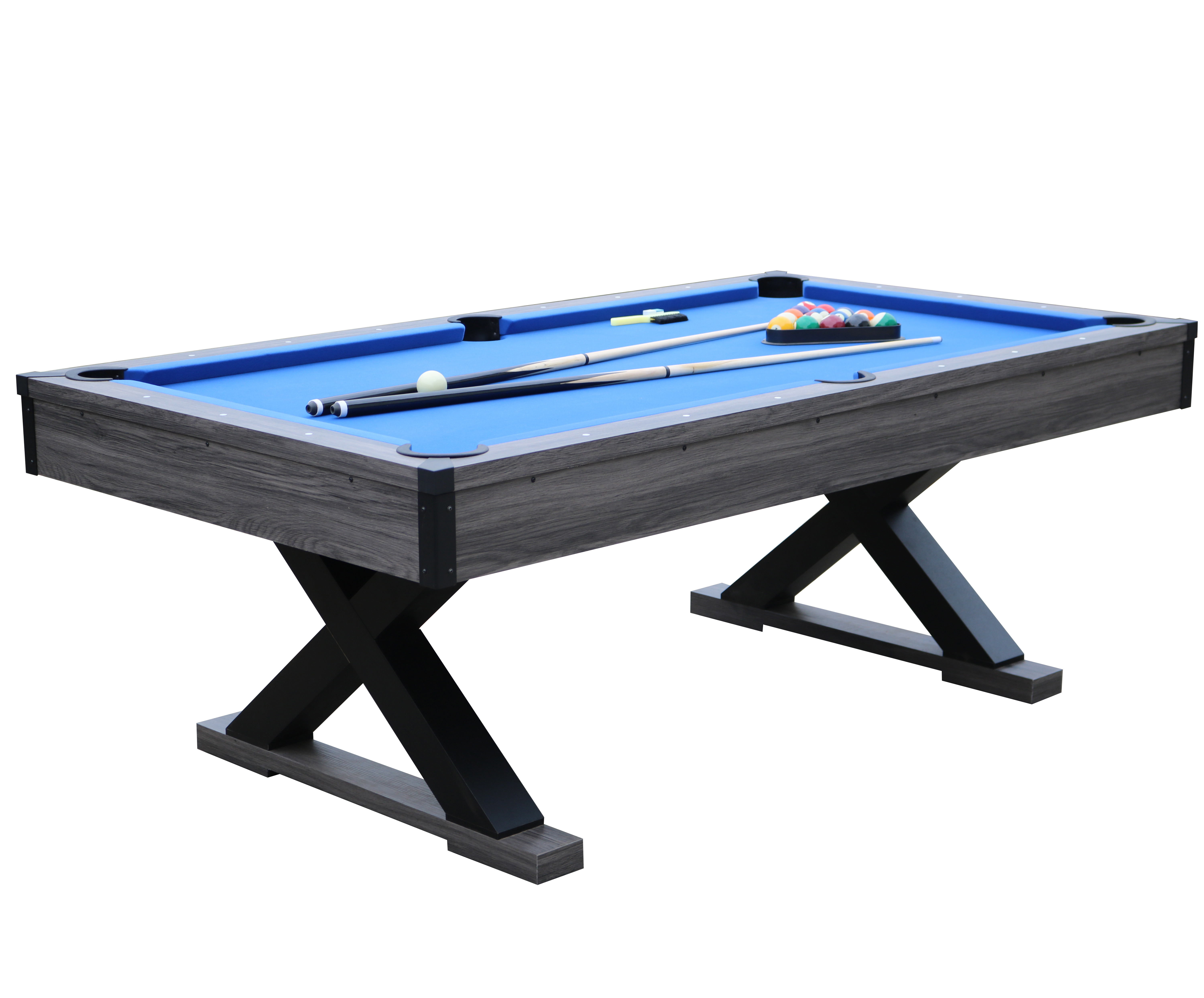 New Design Wholesale standard snooker table 7ft pool table wooden grain PVC Indoor Game Table