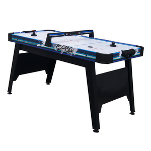 Factory Custom 54in Folding Air Hockey Table Scoring Sports Hockey Game Hockey Table Gaming Set 2 Pucks 2 Pushers Home Game Room