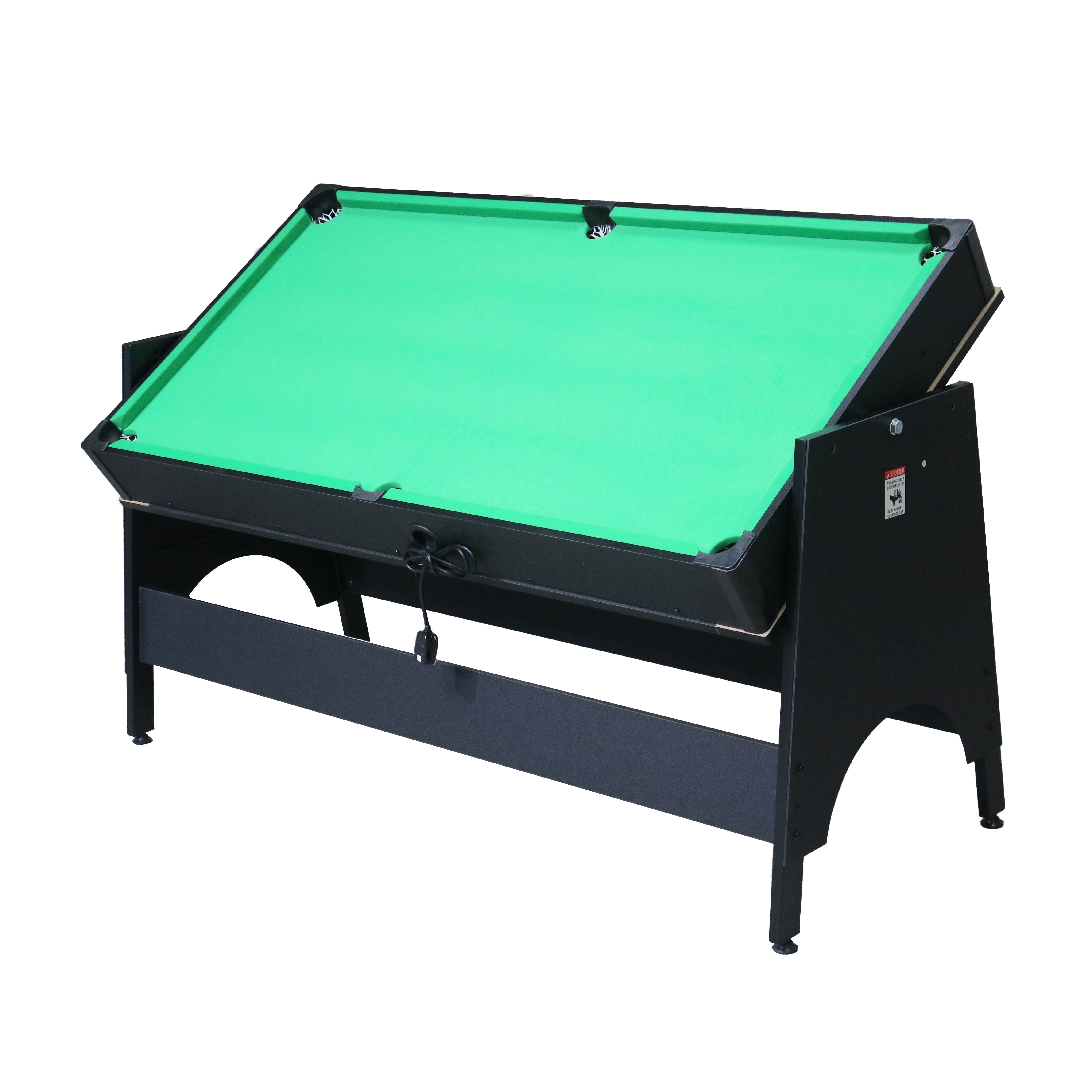 Upgrade Multi-function Flip Game Table Play 2-in-1 Air Hockey Table & Billiards Indoor Games