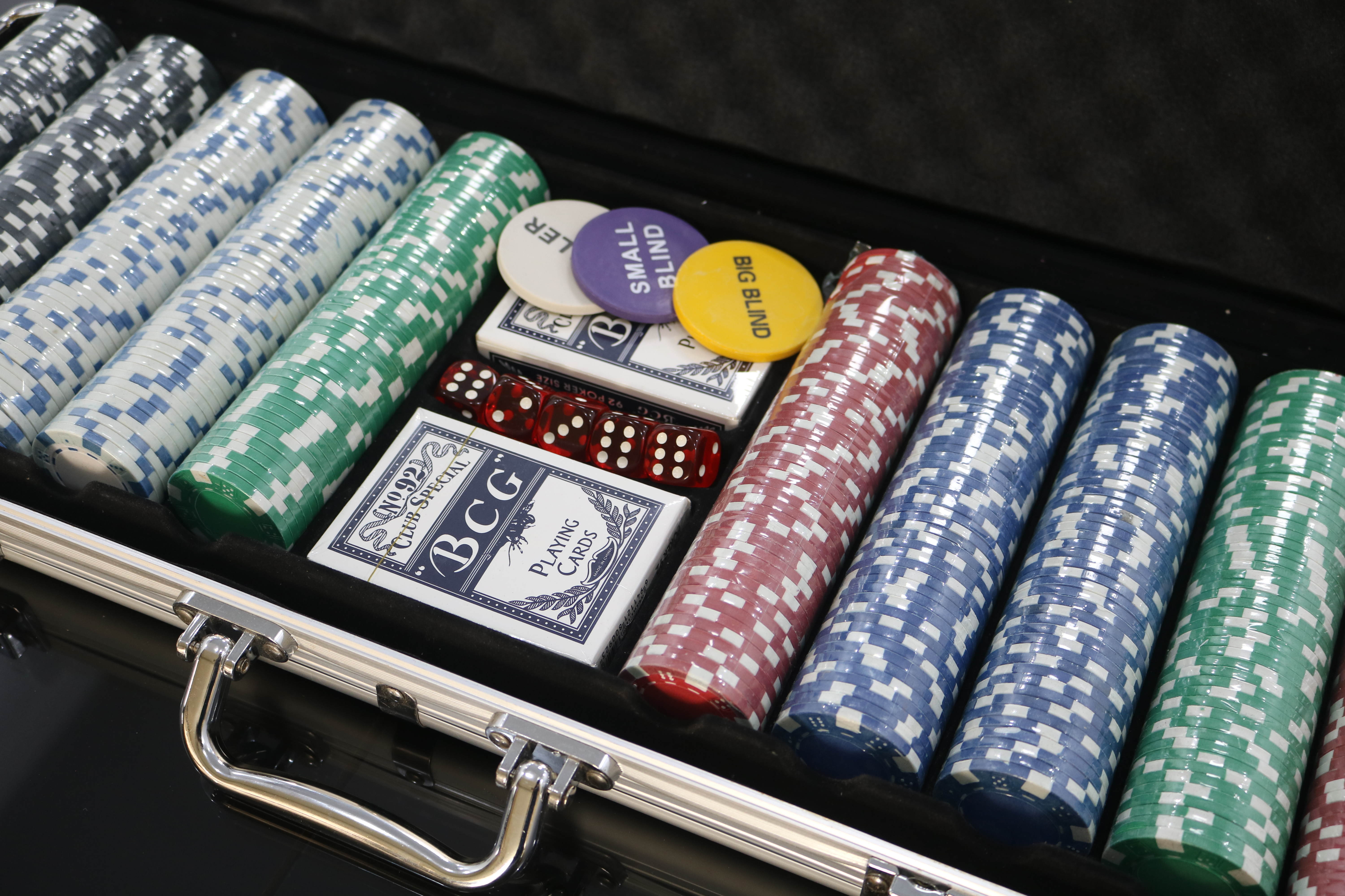 Factory Custom Printed Casino Poker Chips Set For Casino Playing