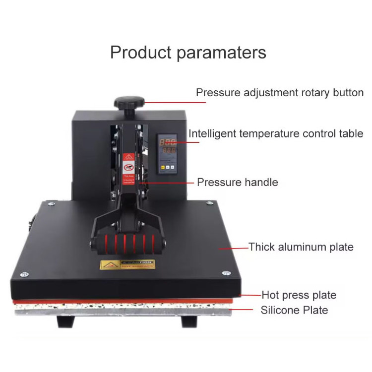 38*38 220v T Shirt Mouse Pad Flat Plate DIY Manual Print Transfer Sublimation Tshirt Printing Machine Heat Press Machines