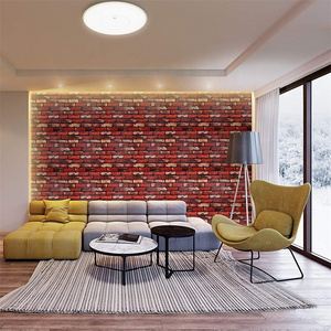 Europe Hot Sale  best quality new product latest design pvc 3d brick wallpaper