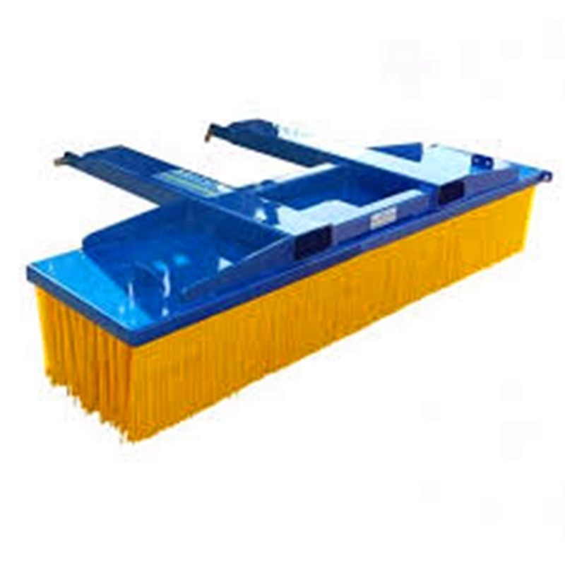 forklift fork mounted sweeper broom brush attachment