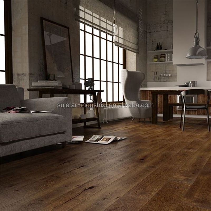 Scraped Oak 5g Joist Wood Planks Maple 15mm Multilayer Engineer European Oak Floor Cover Wood Oak Wood Engineered Flooring