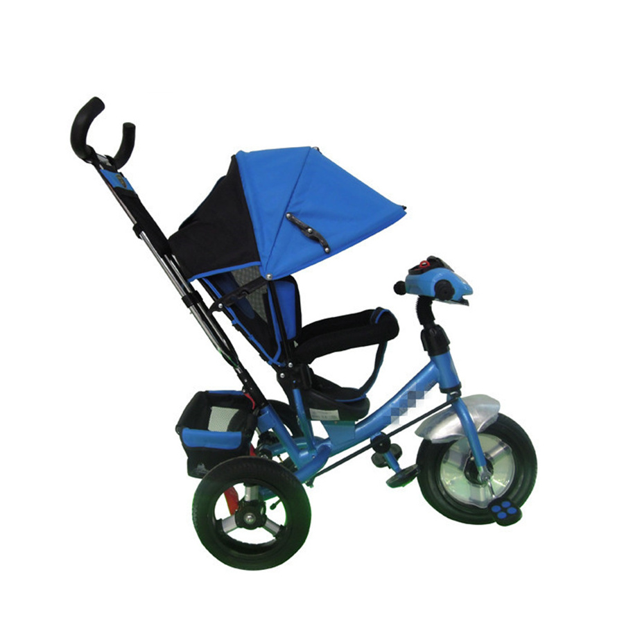 Online shipping push on girls baby stroller trike with umbrella 4 in 1 small kids tricycle for 2 year old