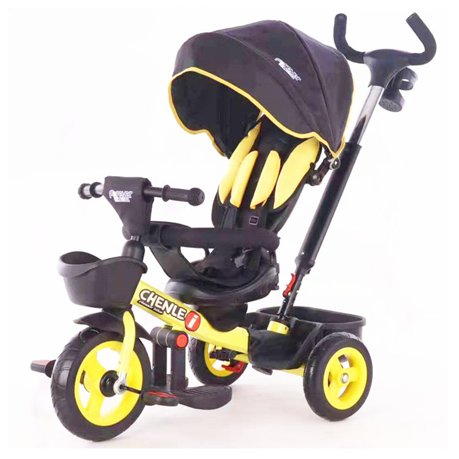 Hot sale first foldable 3 wheel kids tricycle inflatable baby trikes for toddler 6 year old