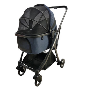 Wholesale Luxury Pet Stroller passeggino per cani Dog Carrier 4 Wheels Pet Dog Stroller For Travel