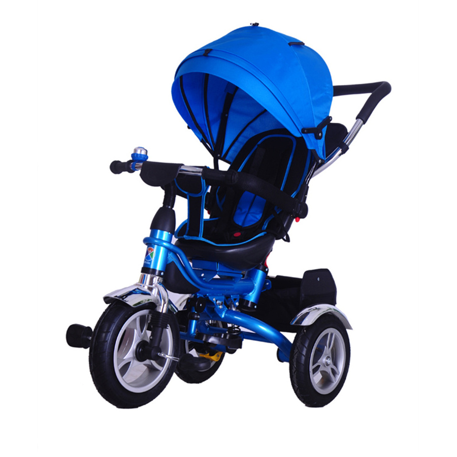 Cheap price kids trike best baby tricycle blue color 3 in 1 children trike with umbrella for 4 year old boys