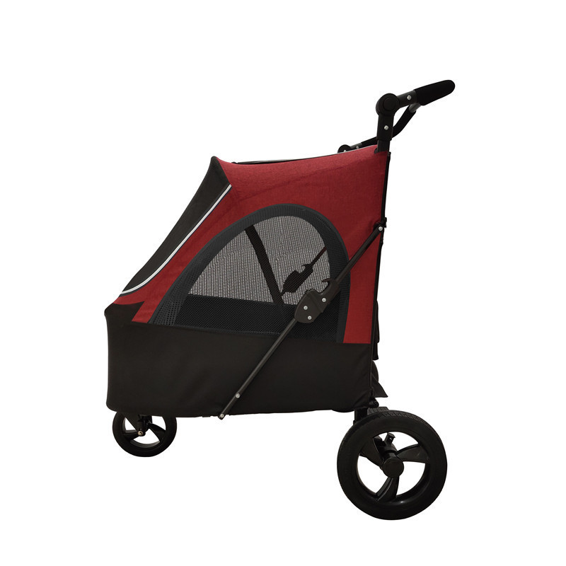 Wholesale poussette luxury pet strollers dropshiping  double dog cat carrier pet jogger stroller