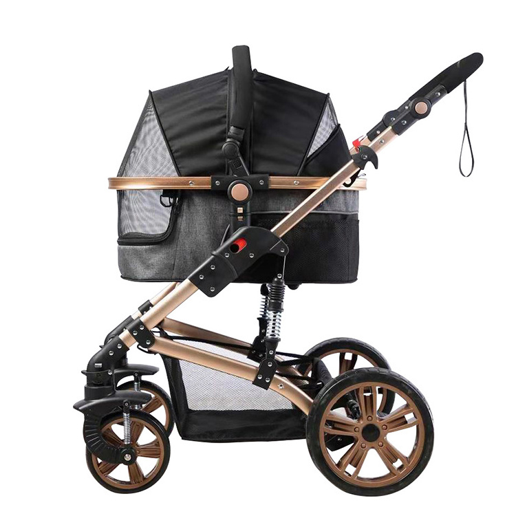 Hot selling big dog stroller / dog stroller with wheels / luxury dog strollers