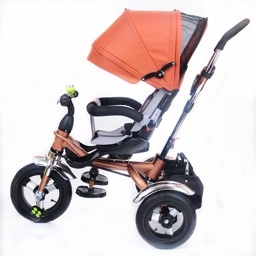 big wheel best seller baby tricycle for 5 year old big kid  3 wheels and child seat 3 in 1 trike for kids with push bar handle