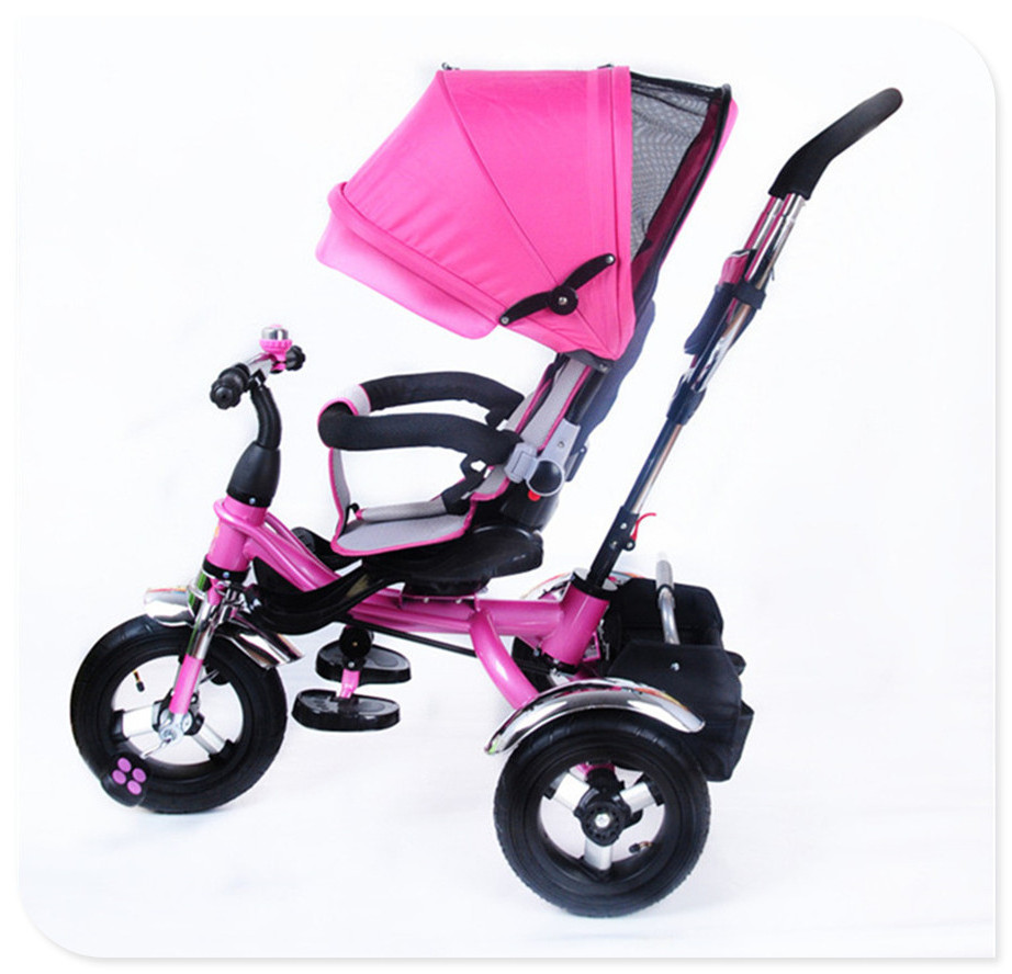 Custom nice quality cheap 3 wheels 4 in 1 trike baby walker tricycle trailer children toy tricycle children smart trike cycle