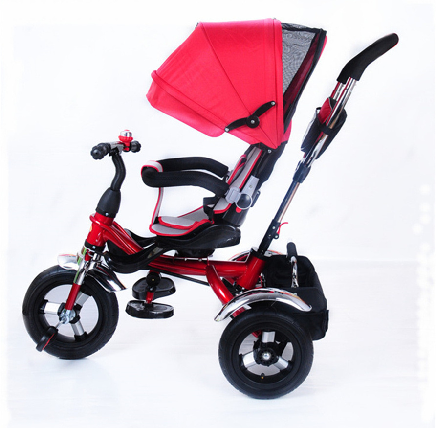 Custom nice quality cheap 3 wheels 4 in 1 trike baby walker tricycle trailer children toy tricycle children smart trike cycle