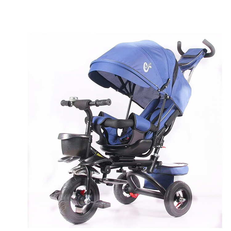 baby boy tricycle 4 in 1 3-wheel  3 wheeler bike tricycle kids  with handle and baby carrier india