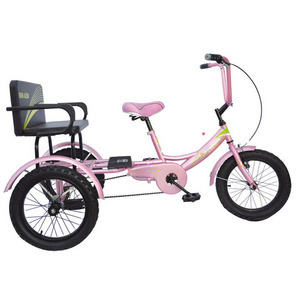 Three wheels big thick wheels fat tire 20 pliable rear suspension frame adult tricycle bicycles three wheel for woman