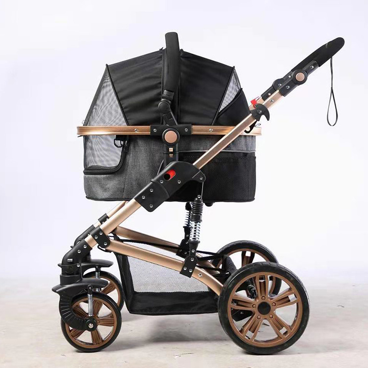 Hot selling big dog stroller / dog stroller with wheels / luxury dog strollers