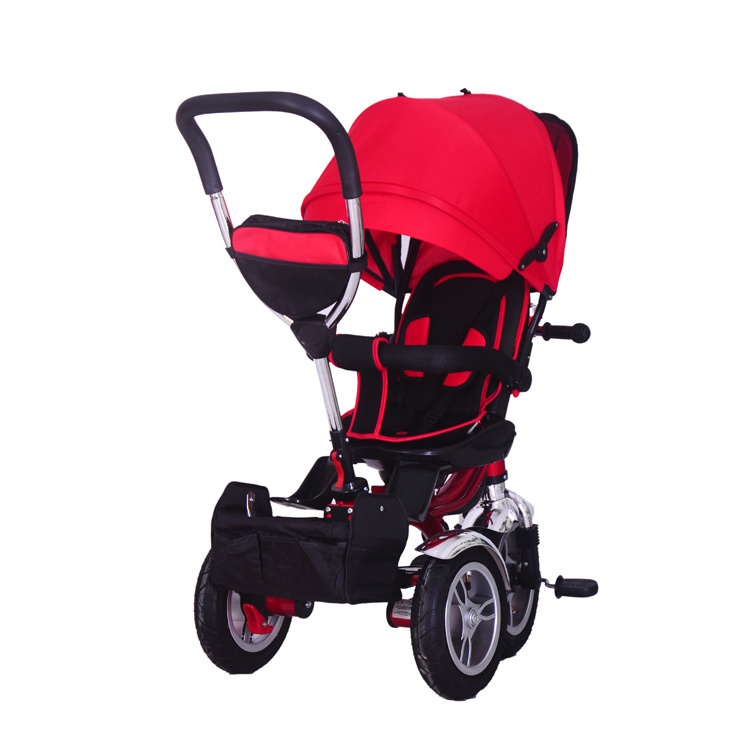 Folding canopy children baby tricycle / Royal mini kids tricycle wheels / children lexus tricycle with soft cushion