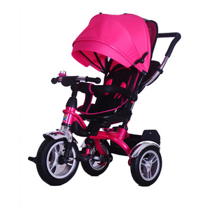 Folding canopy children baby tricycle / Royal mini kids tricycle wheels / children lexus tricycle with soft cushion