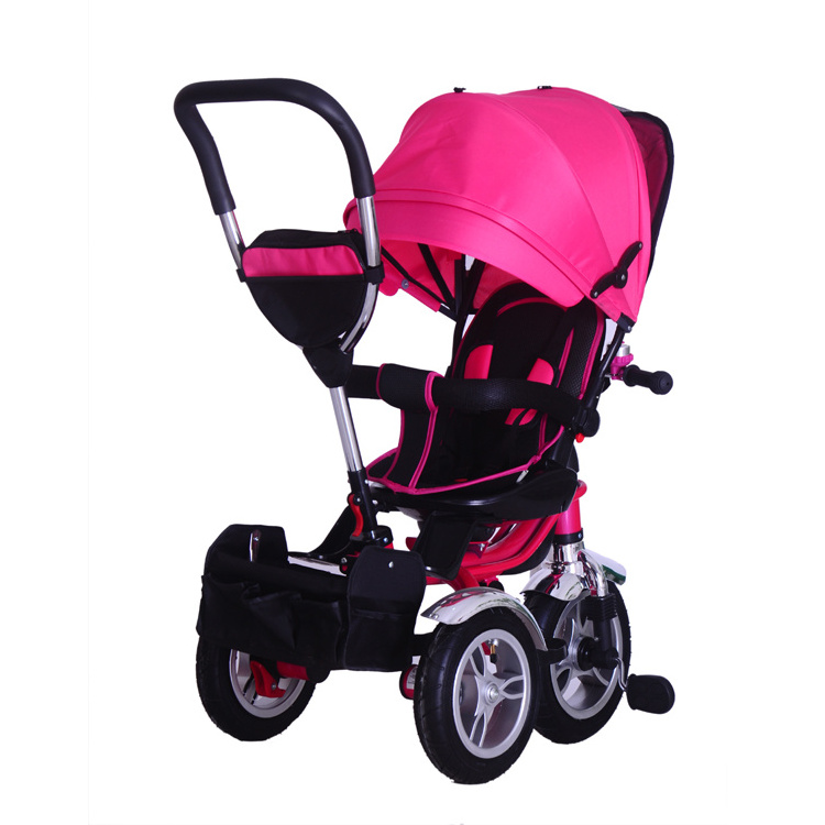 Folding canopy children baby tricycle / Royal mini kids tricycle wheels / children lexus tricycle with soft cushion