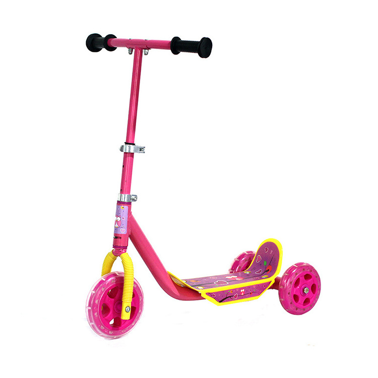 RIDE ON TOY OUTDOOR GAME kids scooters with big wheels / Pink push scooters for girls / ride on scooter for children