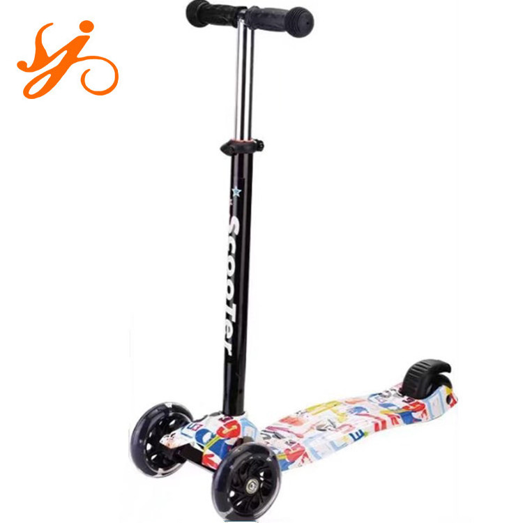 Chinese three wheel kids scooter double front wheel scooter / 2 front wheel scooter / three-wheel scooters