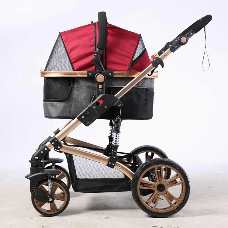 Cheap 4 wheel small pet stroller for cat/pet fold travel stroller small dog for pet travel /wholesale  dog stroller pet carrier