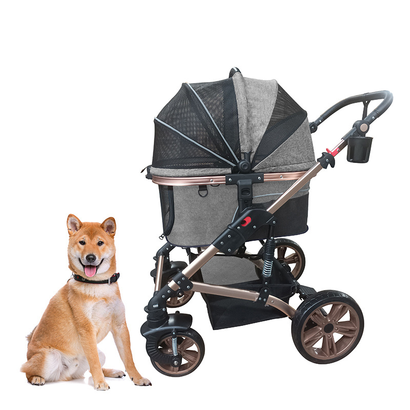 Cheap 4 wheel small pet stroller for cat/pet fold travel stroller small dog for pet travel /wholesale  dog stroller pet carrier