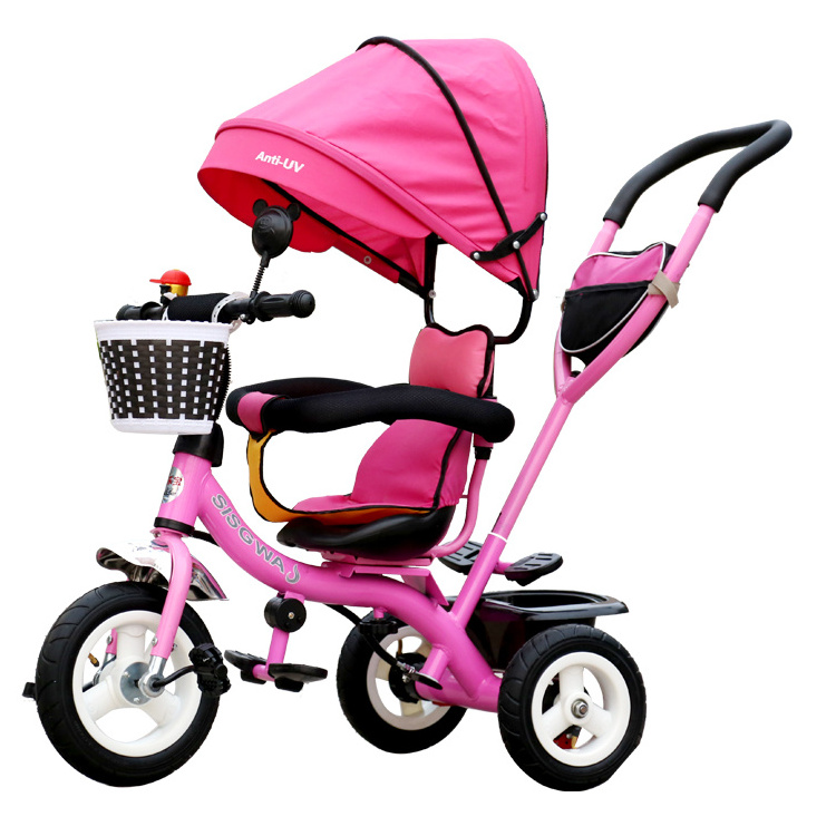 First Trike Boys Girls Ride On Bike Parent Handle Push Along 3 Wheeler Tricycle