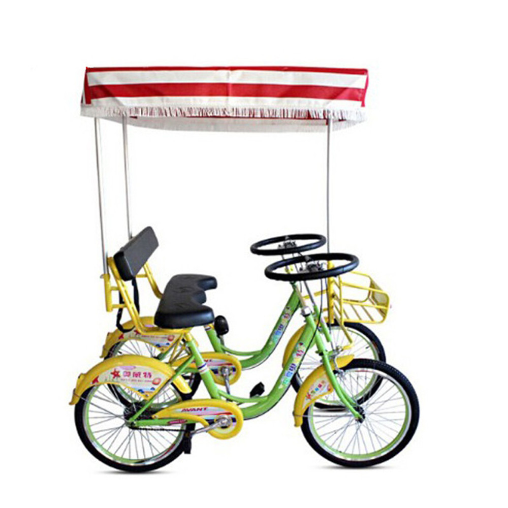 tandem bike/surrey bike/best selling 2 persons 4roda 4 person bike surrey bikes