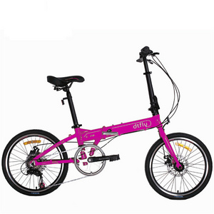 2017 good quality adventurer 6 speed folding foldable  bike 16 20 inch lady bike 9kg