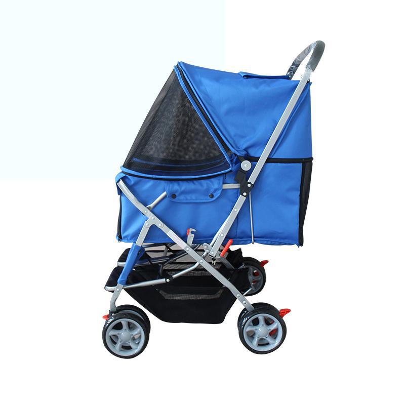 assembled twin pet stroller/dog wheelchair pet stroller/eco-friendly oxford fabric pet stroller