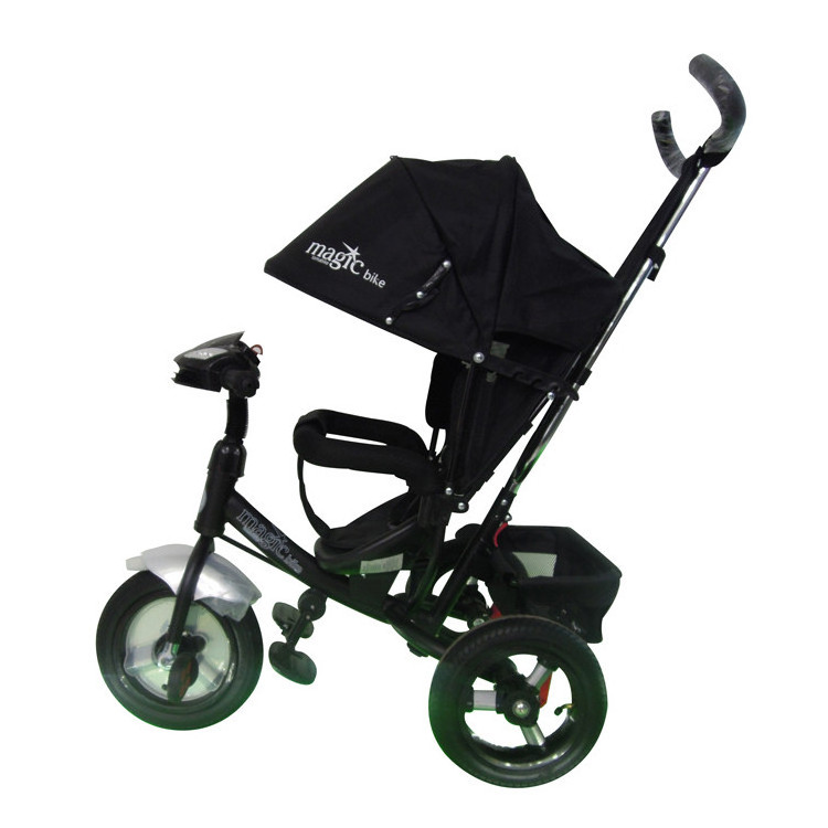 Toy kids tricycle children trike for sale with black blue canopy/ best baby tricycle online india/ alloy big wheel bike for kids