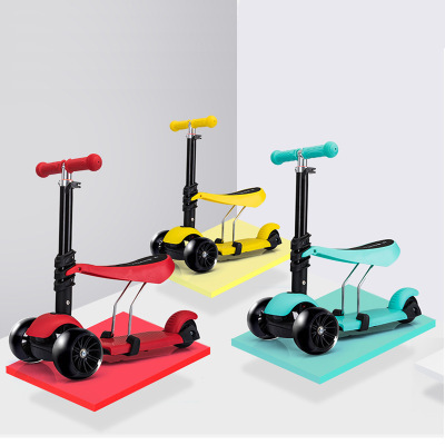 best steel smart kids scooter / 3 wheel manual kids scooter / baby scooter 3 in 1 for sale