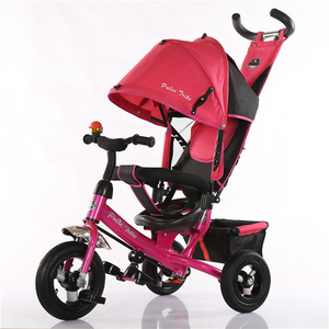 3 wheel baby metal tricycles for toddlers / kid ride on tricycle pedal car / children 4 in 1 tricycle